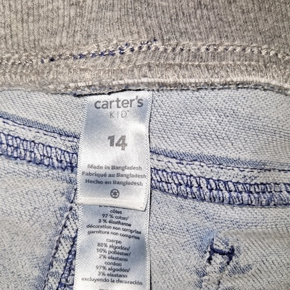 Carter girls jogger pants size 14